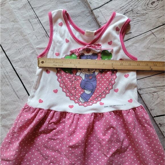 Vintage Kids Girls Sleeveless Lamb Chop Dress Size 6 U.S.A Distressed Used AS-IS - Picture 7 of 8